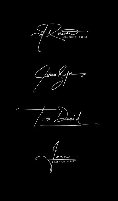 Signature Logo Ideas, Cool Signature Ideas, Free Signature Fonts, Best Signature, Professional Signature, Handwriting Examples, Learn Hand Lettering, Comic Tattoo, Cool Signatures