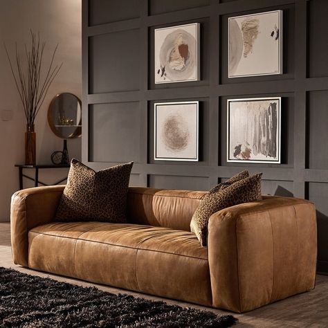 Tan Leather Sofas, Leather Couches Living Room, Brown Leather Couch, Italian Leather Sofa, Basement Living, Leather Sofa Living Room, Brown Leather Sofa, Inspire Me Home Decor, Leather Couch