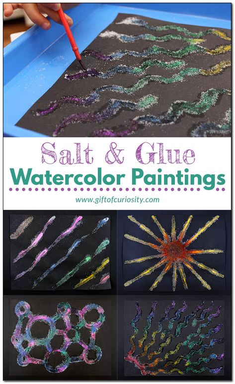 Preschool Activities Painting, Water Process Art Preschool, Preschool Watercolor Activities, Steam Activities Preschool Art, Watercolor Activities For Preschool, Watercolor Process Art, Preschool Glue Table, Water Activities Kindergarten, River Crafts Preschool