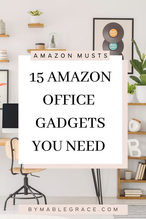 15 Amazon Office Gadgets You Need Office Needs List, Home Office Essentials List, Best Office Supplies, Desk Must Haves Office, Home Office Gifts, Office Must Haves From Amazon, Work Desk Essentials, Office Decorating Ideas For Work Women, Home Office Amazon Finds