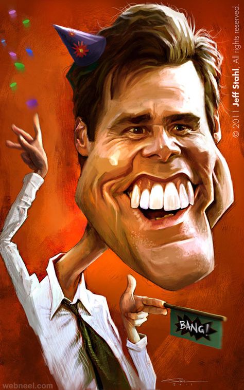 26 Best Celebrity Caricatures Jim Carey, Caricature Art, Caricature Sketch, Funny Caricatures, Caricature Artist, Celebrity Caricatures, Caricature Drawing, Jim Carrey, Cartoon Faces