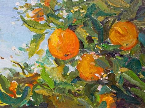 citrus tree oil painting impressionist art wall canvas wall art Kunst Inspo, Canvas For Beginners, Canvas Painting Ideas, 수채화 그림, Impressionism Painting, Arte Inspo, Impressionism Art, Arte Sketchbook, Impressionist Paintings