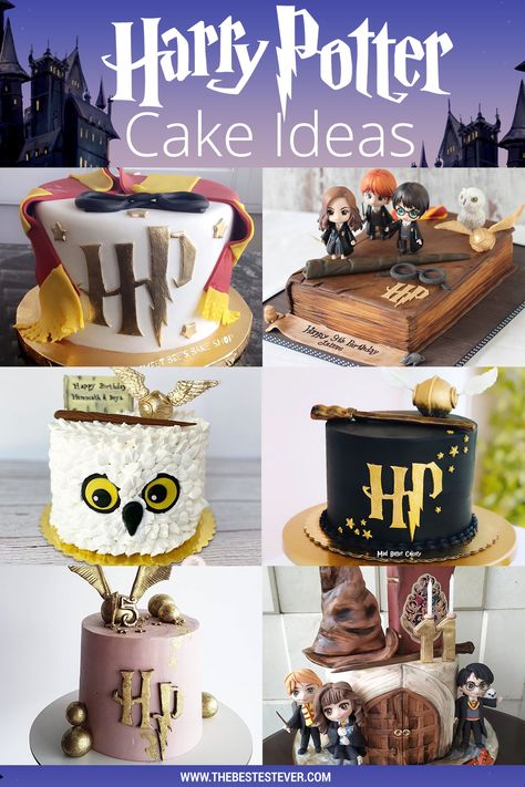 Searching for Harry Potter cake ideas/designs for your upcoming birthday party? We highlight 15 beautiful Harry Potter birthday cake designs that I'm sure some will be an asbolutle a perfect match for you. #harrypotterparty #harrypotterbirthday #harrypottercake #harrypotterbirthdaycake Birthday Cake Cupcakes Ideas, Harry Potter Birthday Cakes Ideas, Harry Potter Donut Cake, Hp Cake Ideas, Harry Potter Theme Cake Birthday, Harry Potter Birthday Cake Easy Diy, Cake Ideas Harry Potter, Harry Potter Theme Cakes, Harry Potter Cake Decorating Ideas