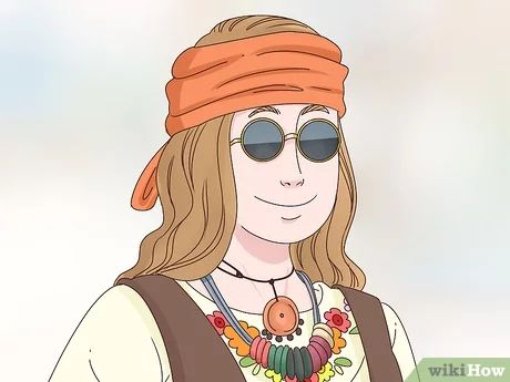 4 Ways to Dress Like You Were in the 1960s - wikiHow 60/70s Fashion, 1960s Outfit Ideas 60s Style Casual, 60s Hippy Fashion, 1960s Costume Ideas, 60s Costume Diy, 60 70 Fashion Outfit, 60s Dress Up Day, Diy 60s Outfit, 60s Dress Up Day At School