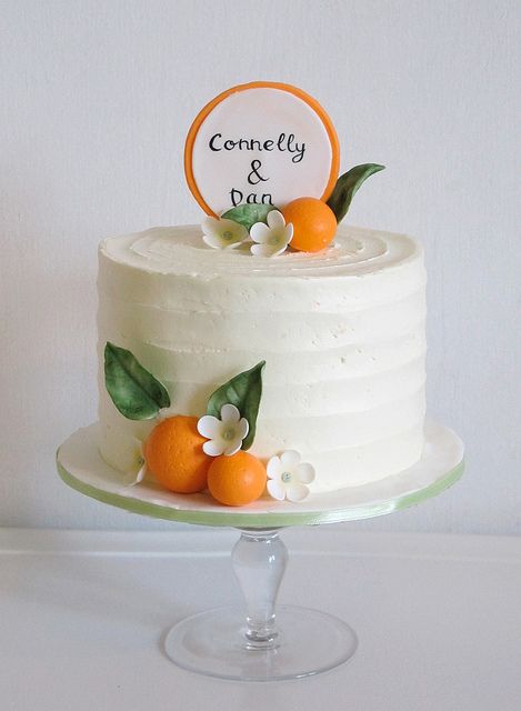 Orange Blossom Wedding Cake, Orange Theme Cake Ideas, Orange Themed Cake, Cutie Orange Cake, Orange Theme Cake, Orange Cake Design, Little Cutie Cake, Orange Blossom Cake, Cutie Theme