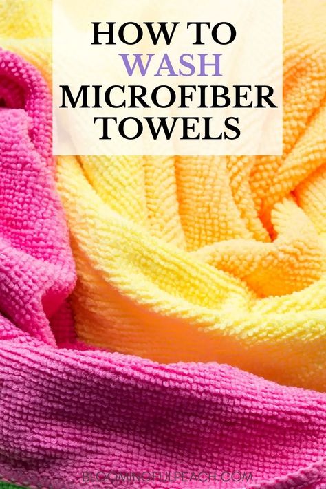 Microfiber towels for cleaning aren’t something new, but they’re here to stay. Microfiber towels are a revolutionary cleaning tool that not only helps speed up your time cleaning but will save you money in the long run. Find out why you need to own at least one microfiber towel and how to take care of and maintain your microfiber towels. Microfibre Cloths Cleaning, Microfiber Cloth Cleaning, How To Clean Microfiber Cloths, How To Wash Microfiber Cloths, Microfiber Towel Cleaning, Musty Towels, Cleaning Towels, Deep Cleaning House, Microfiber Bath Towels