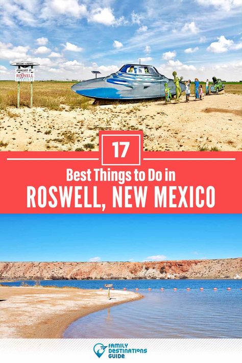 17 Best Things to Do in Roswell, NM — Top Activities & Places to Go! What To Do In Roswell New Mexico, Things To See In New Mexico, Things To Do In Roswell New Mexico, New Mexico Vacation, New Mexico Road Trip, Travel New Mexico, Roswell New Mexico, Mexico Travel Guides, Family Vacay