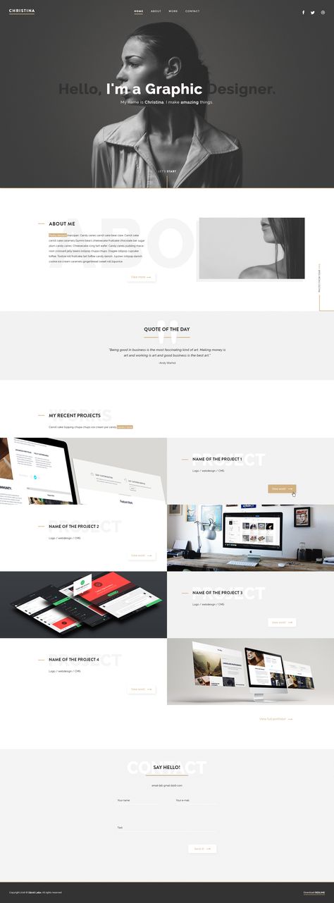 Graphic Designer Portfolio Website Design, Portfolio Webpage Design, Web Design Landing Page Portfolio Website, Portofilo Web Design, Portfolio Website Design Graphic Designers, Landing Page Layout Design, Web Designer Website Portfolio Site, Landing Page Portfolio Design, Graphic Design Portfolio Website Inspiration