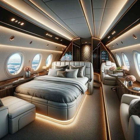 Private jet rich fancy chic interior #interior#rich#plane Private Jet Aesthetic Night, Luxury Private Jets Interior, Private Plane Interior, Airplane Hotel, Flying Private, Jet Interior, Best Suv Cars, Private Jet Travel, Private Jet Plane