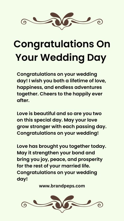 271 Meaningful Wedding Wishes To Congratulate On Wedding - Brand Peps Wedding Letter For Best Friend, Message To My Best Friend On Her Wedding Day, Wedding Wishes To Best Friend, Congratulations On Wedding Wishes, Wishes For Friends Wedding, Message For Wedding Couple, Congratulations Message For Wedding, Best Wishes On Your Wedding Day, Congratulations Wedding Wishes For Best Friend