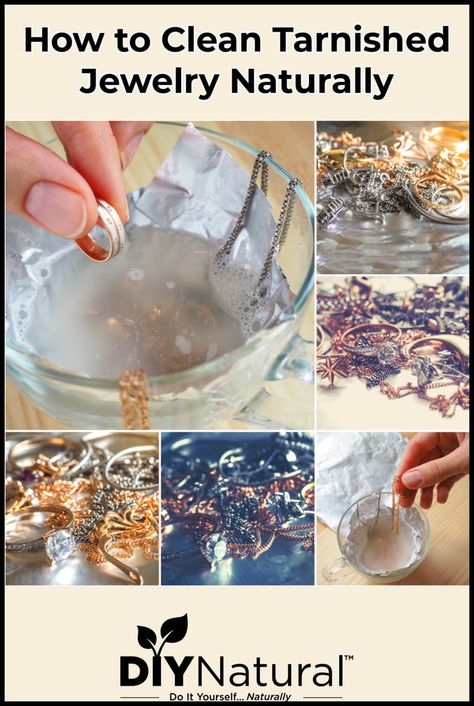 Cleaning Tarnished Costume Jewelry, Tarnished Jewelry Cleaning, Fake Jewelry Cleaner Diy, Remove Tarnish From Silver Jewelry, How Can I Clean My Silver Jewelry, Homemade Jewelry Cleaner Silver, Cleaning Tarnished Pewter, Clean Costume Jewelry Remove Tarnish, Cleaning Costume Jewelry Diy