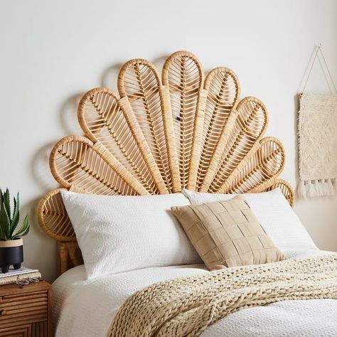 Hotel Headboard, Cane Headboard, Rattan Bedroom, Boho Headboard, Cane Bed, Rattan Design, Rattan Bed, Rattan Headboard, Wicker Headboard