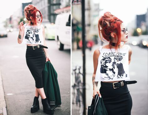 Moda Ulzzang, Luanna Perez, Fest Outfits, Mode Grunge, Tokyo Street Fashion, Le Happy, Rock Outfits, Grunge Look, Alternative Outfits