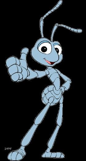 Flik's an ant, a boy, and he's blue Cartoons 50s, Ant Cartoon, A Bugs Life Characters, Disney Universe, Body Shape Drawing, Bug Boy, Manga Hair, Disney Paintings, A Bug's Life