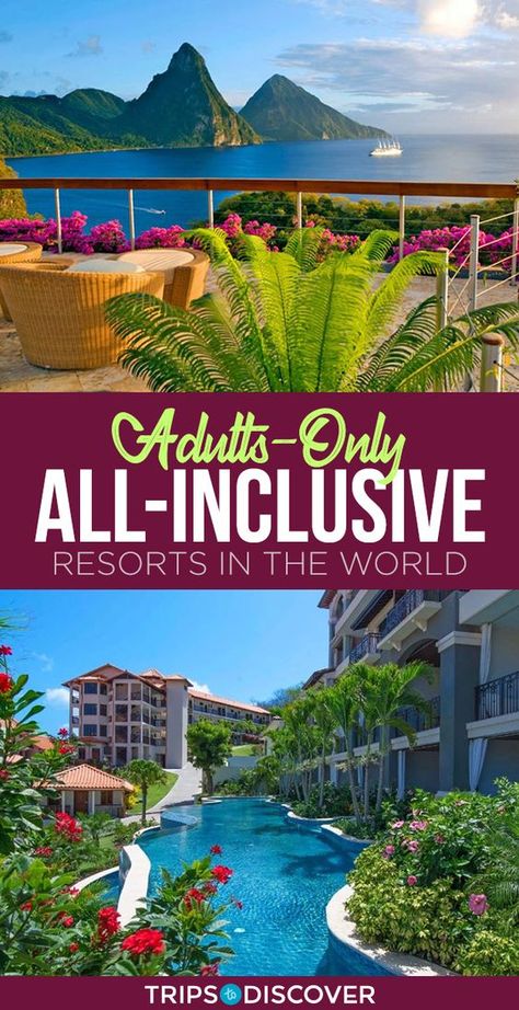 Perfect for #travelers that want to get away from it all 10 Best #Adults-Only All-Inclusive Resorts in the #World Honeymoon Beach Destinations, All Inclusive Honeymoon Destinations, Relaxing Honeymoon Destinations, Best Cancun All Inclusive Resorts, Best Tropical Destinations, All Inclusive Bachelorette Party, Best All Inclusive Resorts For Adults, Best Anniversary Trips, Anniversary Vacation Ideas