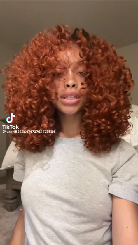 Ginger Curly Sew In, Ginger Hair Black Women Curly Hair, Deep Ginger Hair Black Women, Ginger Curls Black Women, Orange Red Hair Black Women, Ginger Crochet Hair, Red Orange Curly Hair, Auburn Curly Hair Black Women, Ginger Curly Hair Black Women