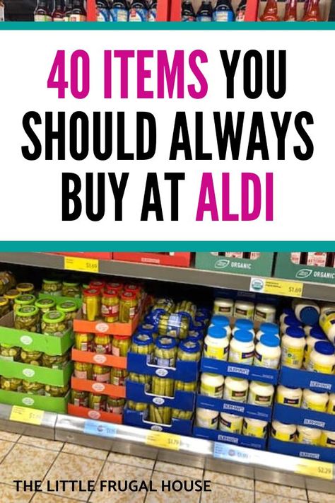 My favorite things to buy at Aldi. Learn what to buy and the must haves to cut your grocery budget, buy great food, and save time & money grocery shopping. Essen, Budget Food Shopping, Aldi Shopping List, Budget Grocery Shopping, Cheap Grocery List, Grocery Savings Tips, Frugal Meal Planning, Cheap Groceries, Aldi Meal Plan