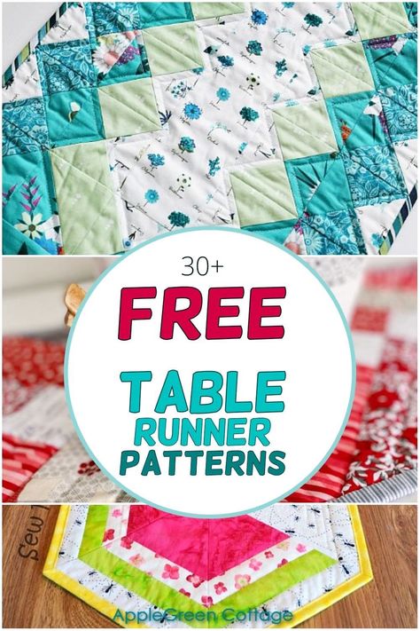 Focus Fabric Table Runner, Simple Table Runners Quilted, Table Quilted Runners, Patchwork, Beginner Quilting Table Runner, Free Table Runners Patterns, Fat Quarter Table Runners, Beginner Table Runner Quilt Patterns, Table Runner Quilting Patterns