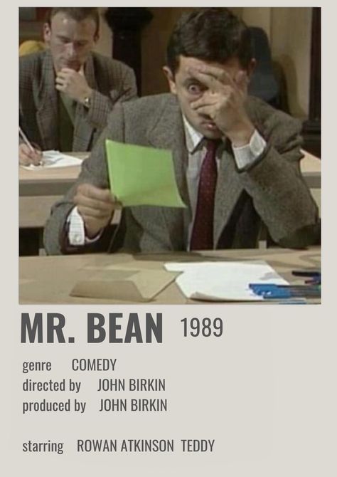 Mr Bean Movie Poster, Smile Movie Poster, Mr Bean Poster, Mr Bean Movie, Mr Bean Cartoon, Old Disney Movies, Movie Character Posters, Top Tv Shows, Iconic Movie Posters