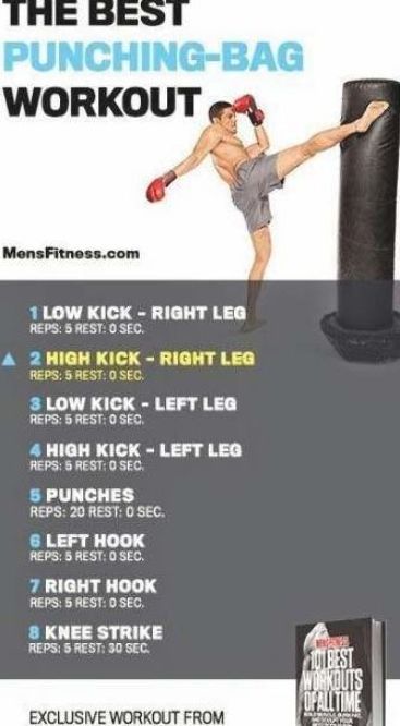 54+ New Ideas Home Gym Boxing Punching Bag #home Kickboxing Routine Punching Bag, Punching Bag Exercises, Cardio Kickboxing Workout With Bag, Kick Boxing Workout At Home, Boxing Heavy Bag Workout, Kick Boxing Workout With Bag, Kickboxing Combos Punching Bag, At Home Boxing Workout With Bag, Punch Bag Workout