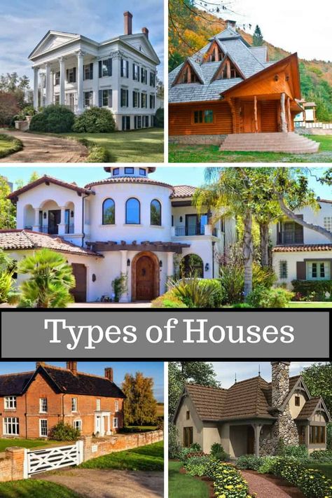 20 Popular Types of Houses with Names and Pictures House Types Style, Architectural Styles Of Homes, Types Of Homes Architecture, Different Types Of Houses Style, House Styles Types Of, House Types Architecture, Types Of Architecture Styles, Housing Styles, Types Of Houses Styles