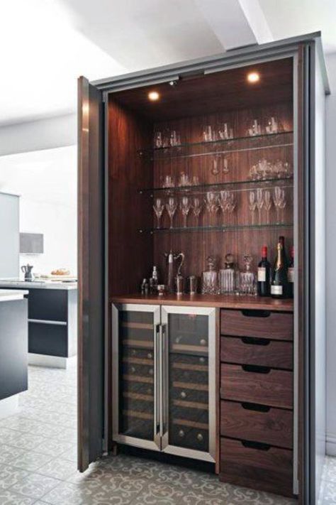 Cabinet Wine Fridge, Bar Cabinet With Wine Fridge, Cabinet With Wine Fridge, Wine Refrigerator Cabinet, Wine Fridge Bar, Wine Rack Corner, Bar Cabinet With Fridge, Tall Wine Fridge, Ikea Board