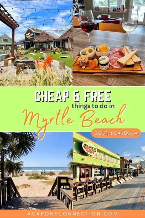 Cheap and Free Things to Do in Myrtle Beach SC Myrtle Beach In November, Things To Do In Myrtle Beach, Market Commons Myrtle Beach, South Carolina Myrtle Beach, Myrtle Beach Things To Do, Mrytle Beach, Myrtle Beach Trip, North Myrtle Beach Sc, Broadway At The Beach