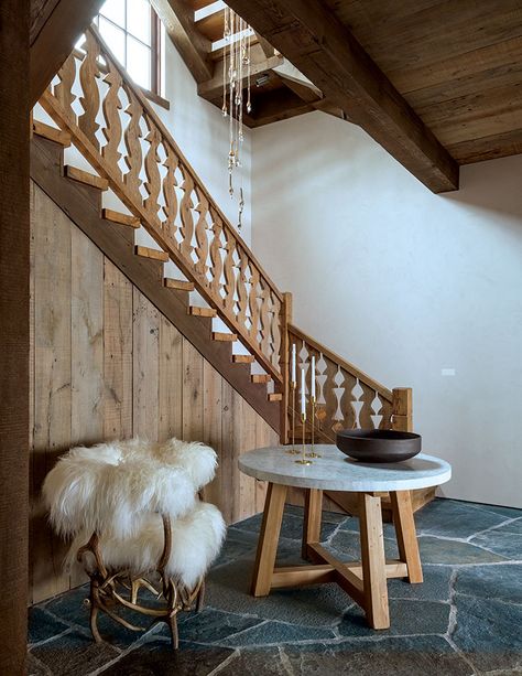 2019 Home of the Year: Alpine Chalet Chic - Mountain Living Swiss Decor Home, European Ski Chalet, Swiss Ski Chalet Interiors, Nordic Mountain House, Alpine Chalet Swiss Alps Interior Design, Ski Chalet Architecture, European Chalet Interiors, Alpine Chalet Decor, Bavarian Interior Design