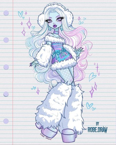 Wickedmenz Art, Ghost Monster High, Monster High Abbey, Abbey Bominable, Arte Pin Up, الفن الرقمي, Arte Monster High, Monster High Pictures, Personajes Monster High