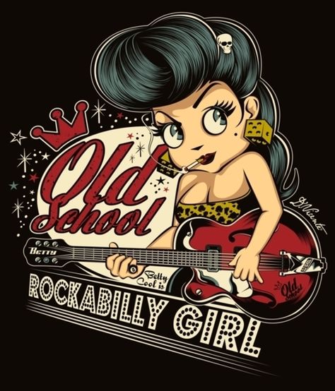 rockabilly Rockabilly T Shirt, Rockabilly Lifestyle, Public Enemies, Mode Rockabilly, Rockabilly Mode, Dibujos Pin Up, Arte Pin Up, Rockabilly Art, Estilo Pin Up