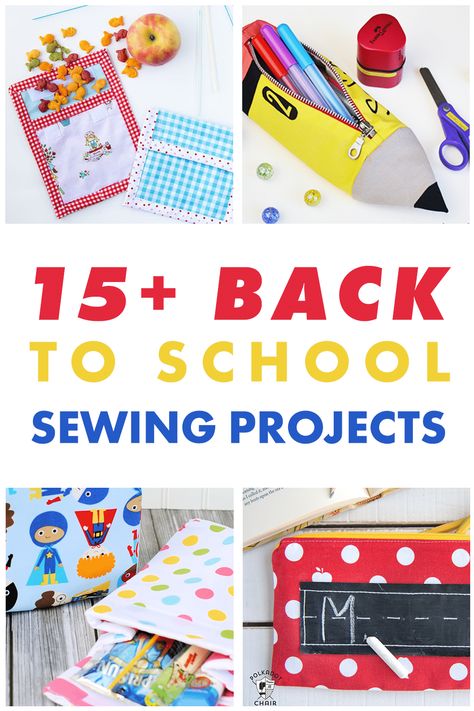 Couture, Back To School Sewing Ideas, Easy Sew Pencil Case, Sewing School Supplies, Sewing Projects For School, Classroom Sewing Projects Teachers, Sewing Projects For Teachers Gifts, Teacher Sewing Projects, Classroom Sewing Projects