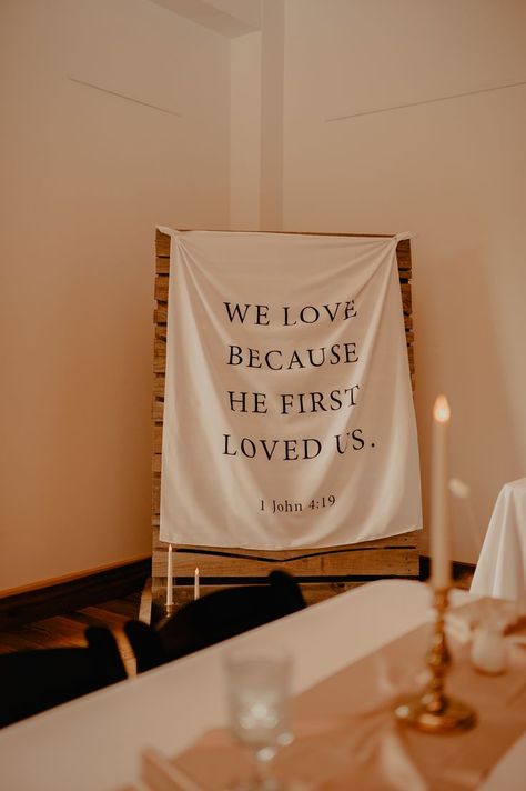 Bible Verse Tapestry Wedding, Buttons Back Wedding Dress, Wedding In Church Decorations, Worship At Wedding Ideas, Wedding Aesthetic Christian, Leaving Reception Ideas, Pavilion Ceremony Decorations, Photo Background Wedding Booth Ideas, Christian Wedding Planning