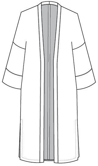 Couture, Croquis, Abaya Flat Sketch, Abaya Designs Sketch, Kimono Flat Sketch, Abaya Template, Abaya Sketch Design, Kimono Design Pattern, Abaya Illustration