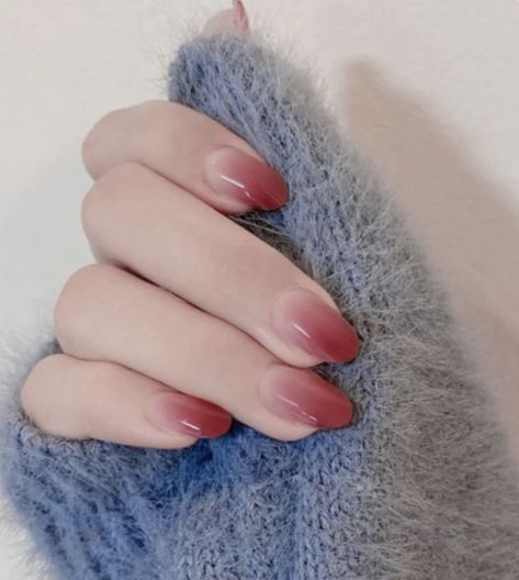 18 Red Nails Design Ideas for When You're Feeling Bold - Let's Eat Cake His Tip Color Nails, Gradient Nails Red, Red Tip Ombre Nails, Hot Art Style, Red Nail Ombre, Pink To Red Nails, Beige And Red Nails, Sheer Red Nails, Almond Nails Easy