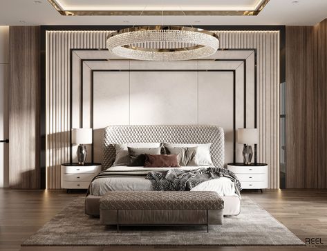 Classical Bedroom, Bedroom Behance, Bed Back Design, Unique Bedroom Design, تصميم داخلي فاخر, Bedroom Interior Design Luxury, Modern Luxury Bedroom, Modern Bedroom Interior, Luxury Bedroom Design