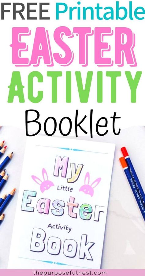 Grab this free printable Easter Activities booklet. It includes coloring pages, a maze, and seek n find game. It is the perfect easter activity for preschool and kindergarten kids. Printable Easter Coloring Pages, Easter Activities For Preschool, Easter Craft Activities, Printable Easter Activities, Easter Crafts Preschool, Activity For Preschool, Egg Card, Easter Activity, Easter Coloring