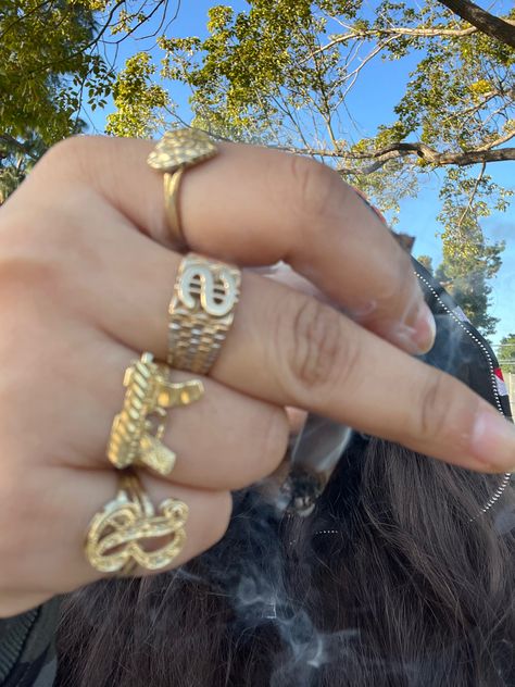 Gold Rings Black Women, Jewelry Rings Gold, Xoxo Jewelry, Custom Gold Jewelry, Girly Bracelets, Dope Jewelry Accessories, Teeth Jewelry, Indie Jewelry, Luxe Jewelry