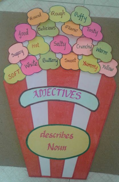 Adjective teaching aid Crafts For Teaching English, Teaching Adjectives Activities, Teaching Aid For English, Tlm For English Grammar, Teaching English Grammar Activities, Teaching Aids For English Grammar, Grammar Activities For Kids, What Is An Adjective, Adjectives Activity