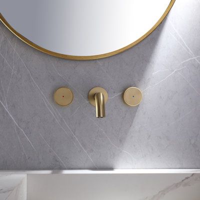 Gold Bathroom Faucet, Wall Mount Bathroom Faucet, Wall Mount Faucet Bathroom Sink, Wall Mounted Bathroom Faucet, Wall Mounted Faucet, Freestanding Tub Faucet, Brass Sink, Bathroom Drain, Wall Mount Faucet Bathroom