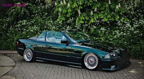 BMW E36 3 series cabrio green slammed Coupe, Bmw E36 Convertible, Bmw E36 Cabrio, E36 Convertible, Bmw Cabriolet, E36 Cabrio, M3 Convertible, Bmw Convertible, E36 Coupe