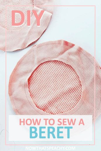Beret Hat Sewing Pattern, Diy Beret Hat Sewing Patterns, Hat Diy Sewing, Doll Beret Pattern, Easy Hats To Make, How To Sew A Beret, Free Beret Pattern, Sew Hat Pattern Free, Beret Sewing Pattern Free