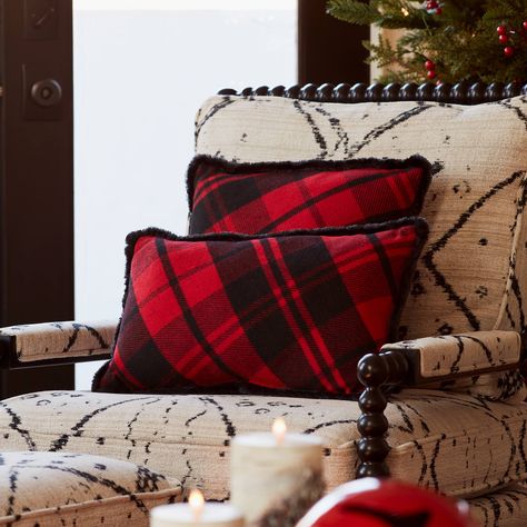 "Find the Red & Black Plaid Pillow Set at Michaels. com. Ring in the holiday season with this beautiful set of decorative plaid pillows. Featuring two assorted designs, this set will make a great addition to your holiday décor. Ring in the holiday season with this beautiful set of decorative plaid pillows. Featuring two assorted designs, this set will make a great addition to your holiday décor. The classic red and black colors paired with the traditional plaid design is the perfect combination Family Couch, Black Plaid Pillows, Plaid Pillows, Plaid Throw Pillow, Traditional Holiday Decor, Satin Quilt, Plaid Christmas Decor, Plaid Throw Pillows, Plaid Pillow