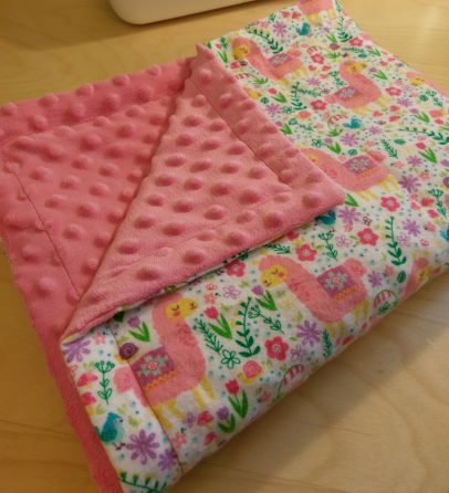 How To Sew Corners On A Blanket, Minky Baby Blankets, How To Make A Minky Baby Blanket, Quilted Fleece Blanket, Minky Tie Blanket No Sew, Baby Blanket Sewing Pattern Minky, How To Make Minky Blanket, Blanket Corners Sewing, Easy Sew Blanket For Beginners