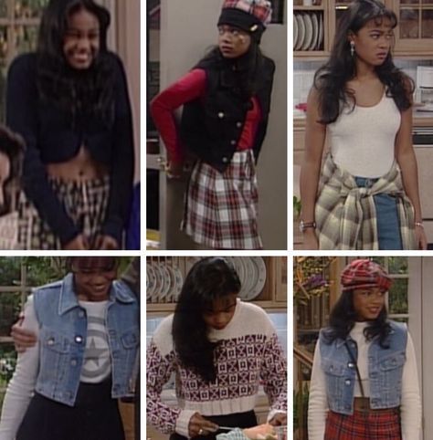 Jada Pinkett Smith 90s Outfits, A Different World Fashion Outfits, Ashely Banks 90s Outfits, 90s Sitcom Fashion, Ashley Banks Outfits 90s, Fresh Prince Outfits, Late 90s Fashion, Ashley Banks Outfits, Mode Old School