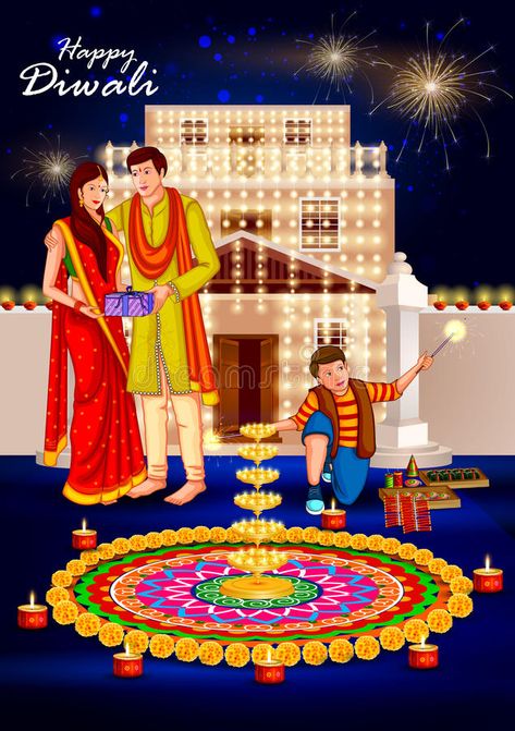People celebrating Happy Diwali holiday India background. Easy to edit vector il , #Aff, #Diwali, #holiday, #India, #People, #celebrating #ad Diwali Celebration Pictures, Diwali Celebration Drawing, Deepawali Images, Diwali Celebration Images, Diwali Pics, India Background, शुभ दीवाली, Diwali Photo, Happy Diwali Pictures