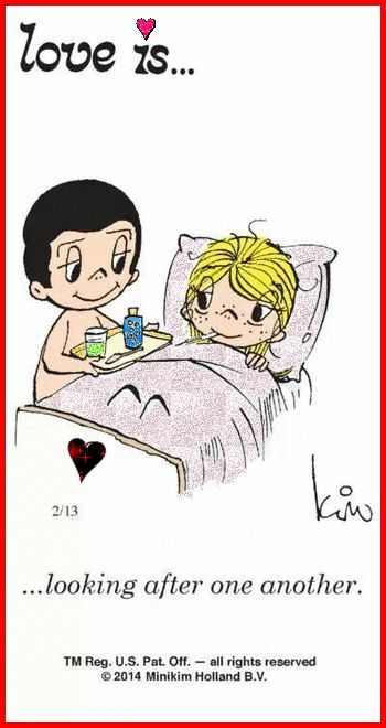 LOVE IS.....LOOKING AFTER ONE ANOTHER ♡♥️♡ Uplifting Quotes, Sick Quotes, Love Is Cartoon, Love Is Comic, Online Comics, Love Is, Love My Husband, Love Notes, Love And Marriage