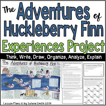 For this Huck Finn project, students must record stops Huck makes on the Mississippi River where he learns valuable life lessons. Students include the lesson, commentary, and symbols as they chart Huck's adventure. This challenges students to think, explain, analyze, and draw. Teaching American Literature, Literature Unit Studies, The Adventures Of Huckleberry Finn, Huck Finn, Teaching Lessons Plans, Adventures Of Huckleberry Finn, Huckleberry Finn, English Teacher High School, High School Ela