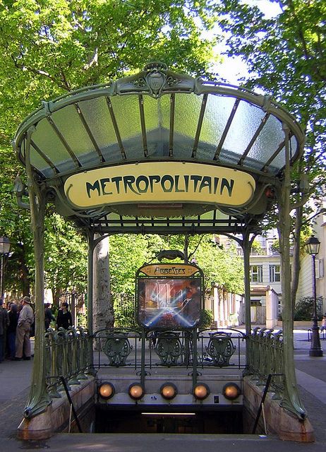 Art Nouveau Metro Station, Paris--even the subway entrances are beautiful! Art Nouveau Arquitectura, Hector Guimard, Architecture Art Nouveau, Metro Paris, Paris Metro, Art Nouveau Architecture, Paris Jackson, I Love Paris, Paris Photo