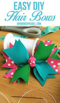 Stop spending money buying hair bows and make them instead! This easy craft tutorial is perfect for making hair bows for every outfit! Diy Hair Bows No Sew Ribbon, Hair Bow Instructions, Animal Bows, Stop Spending Money, Making Bows, Stop Spending, Bow Ideas, Hair Bow Tutorial, Bows Diy Ribbon