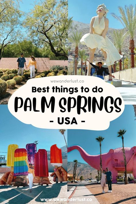 Travel guide for people traveling to Palm Springs, California Los Angeles, Palm Springs Must Do, Best Things To Do In Palm Springs, Palm Springs In February, Palm Springs What To Do, Fun Things To Do In Palm Springs, Palm Springs Day Trip, Day Trips From Palm Springs, Things To Do Palm Springs